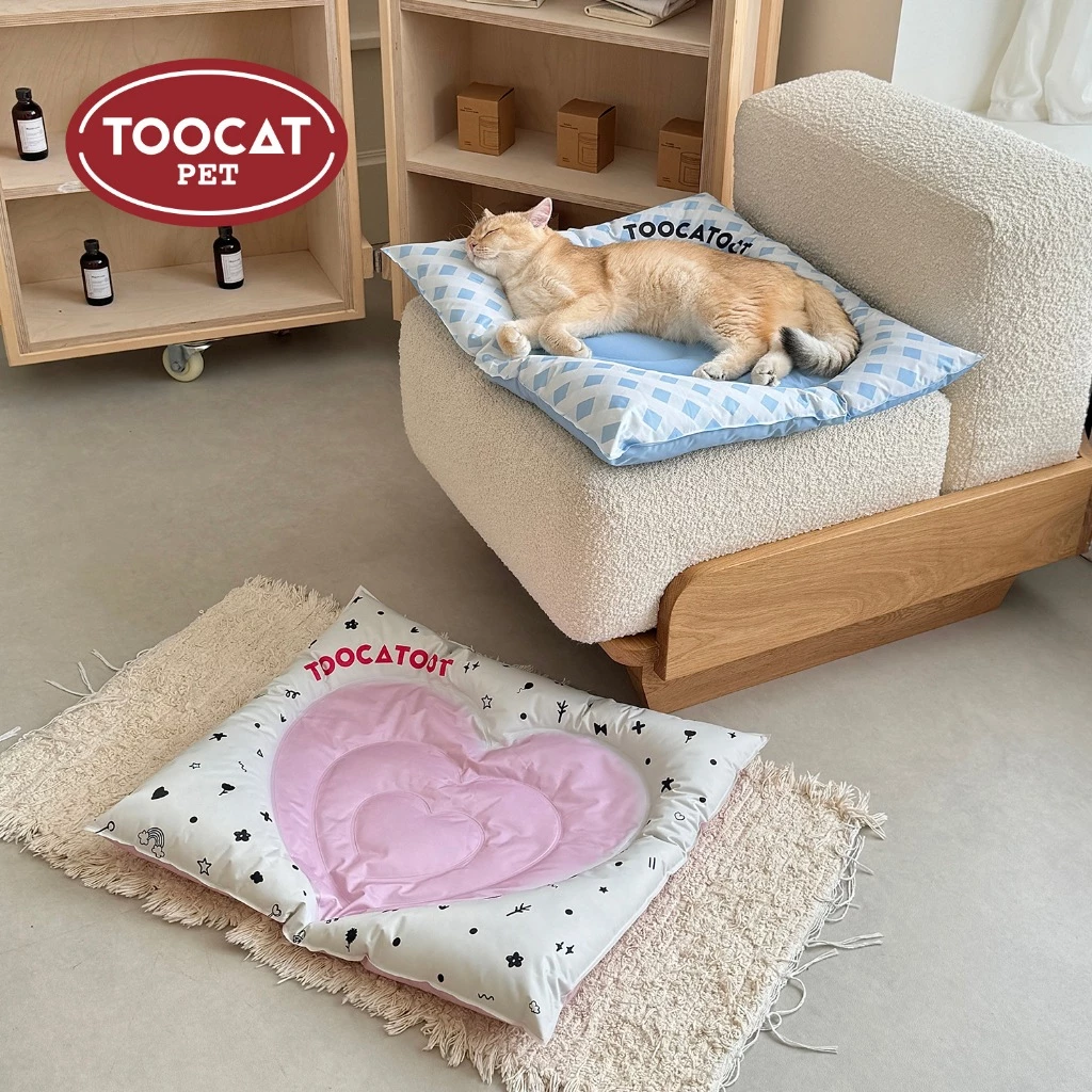[🚚 พร้อมส่ง] ที่นอนแมวเจลเย็น Toocat Heart Cooling Mat เบาะนอนเย็น ที่นอนแมว หมา