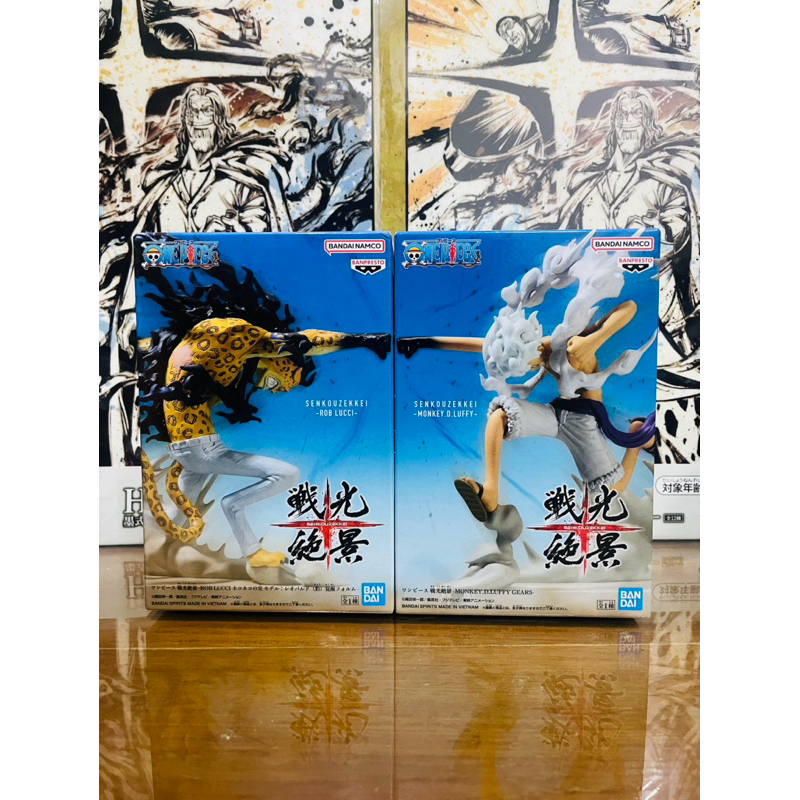 (Bandai Namco) แท้100% ลุจจิ ร่างตื่น ปะทะ ลูฟี่ นิกะ Lucci vs Luffy Nika ฟิกเกอร์ โมเดล วันพีช Figure Model One piece