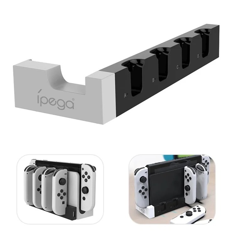 Ipega Charger with 4 Slot for Nintendo Switch Joy-Con (ที่ชาร์จจอยSwitch)(แท่นชาร์จ Joy Con Nintendo Switch)(PG-0186)
