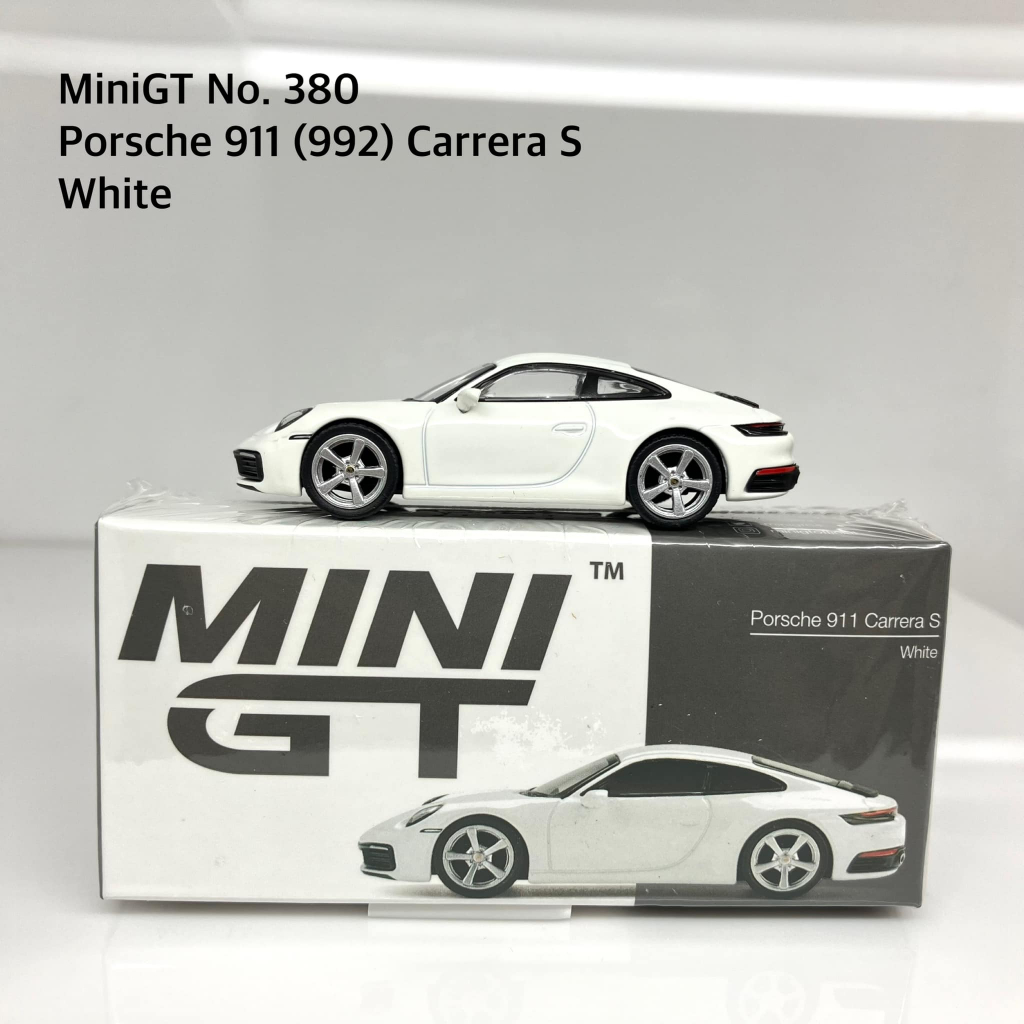 Mini GT 1/64 No.380-L Porsche 911 (992) Carrera S White LHD