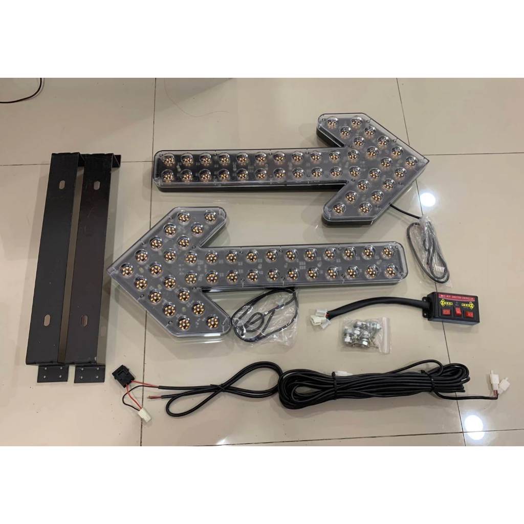 ไฟลูกศร LED ไฟเลี้ยวแบบ สีเหลือง ซ้าย ขวา รองรับไฟ12-24V ขนาดใหญ่ 60ซ.×26ซ.×5ซ.พร้อมกล่องคอนโทรลกระพริบซ้ายหรือขวา ราคา ถูกที่สุด ดีลบีเคเค แกลเลอรีภาพที่ 2