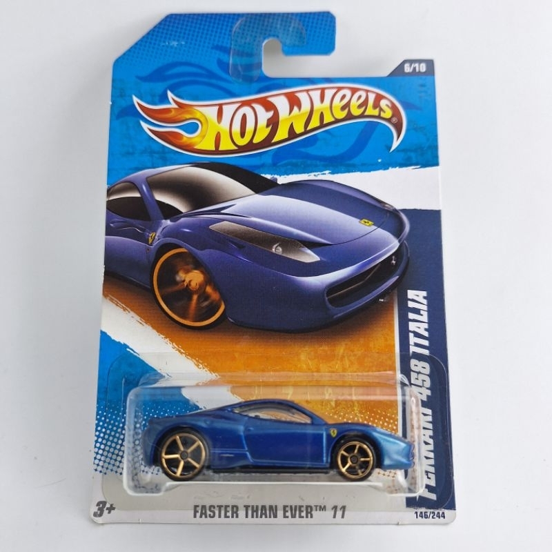 รถเหล็ก Hotwheels FERRARI 458 ITALIA (ib02)