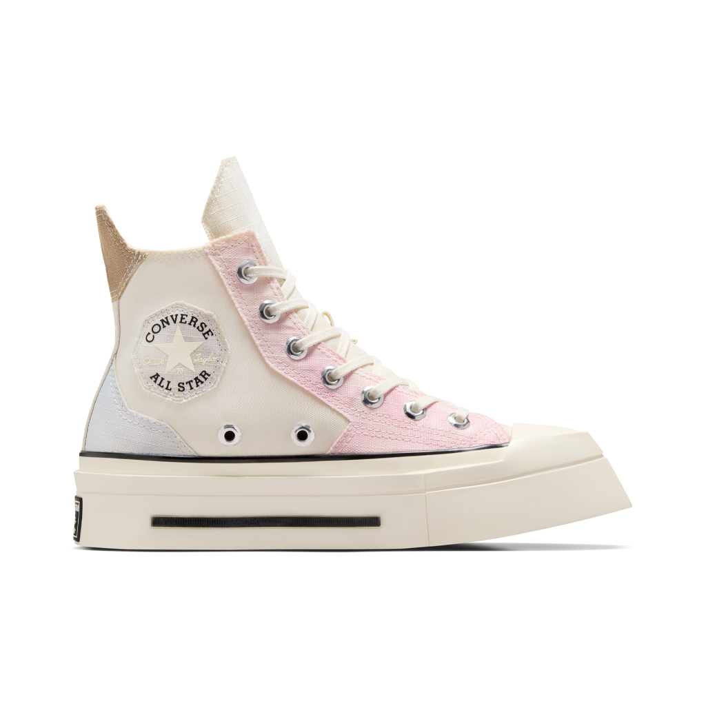 CONVERSE รองเท้าผ้าใบ รุ่น CHUCK 70 DE LUXE SQUARED HIDE AND SEEK HI CREAM/MULTI COLORS ยูนิเซ็กส์ A07599CU_U4CMMC