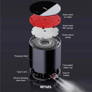 Netlea Air Pump NO.2B/NO.3B/NO.4B ปั๊มลมบลูทูธพร้อมแบตเตอรี่สำรองและไส้กรองฝุ่นในตัว ควบคุมความแรงผ่าน Application