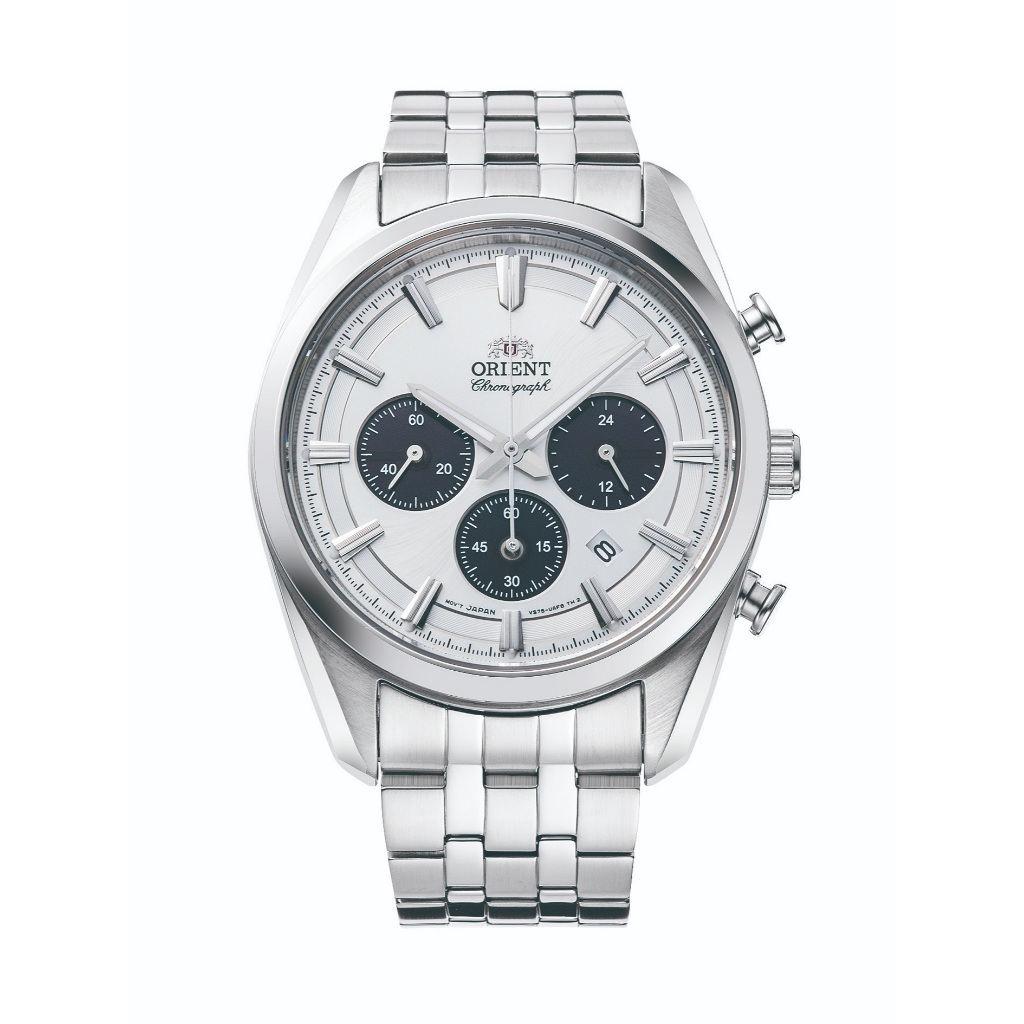 Orient Sports Chronograph Solor-Powered นาฬิกาสายเหล็ก (RA-TX0305S)