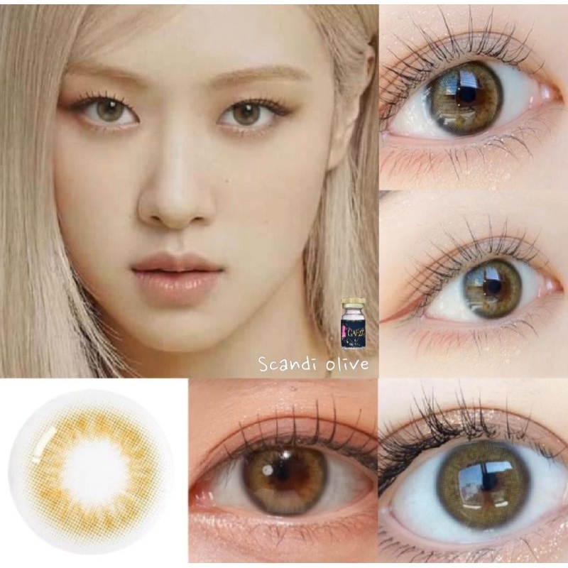 คอนแทคเลนส์ Scandi Olive สแกนดิสีโอลีฟ สายตา 50-700