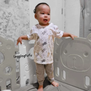FUFU กางเกงเด็ก เลคกิ้งขายาว Earth Tones อายุ 6m-10y ผ้าคอตตอน ใส่ได้ทั้งเด็กผู้ชาย/ผู้หญิง(LEC-7)
