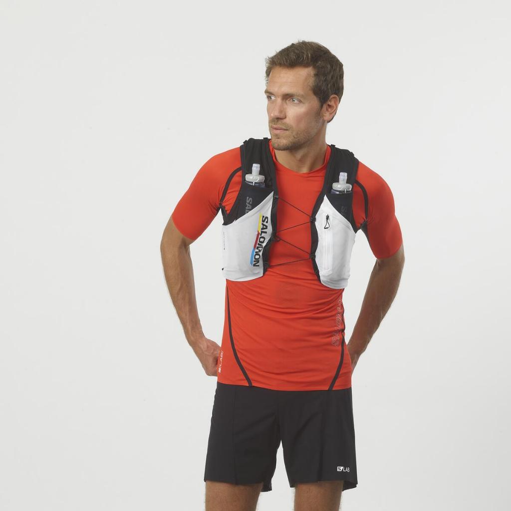 SALOMON ADV SKIN 5 RACE FLAG Unisex Running Vest เป้น้ำวิ่งเทรล + ขวดน้ำนิ่ม 500ml x 2 ขวด Official Store — صورة 5