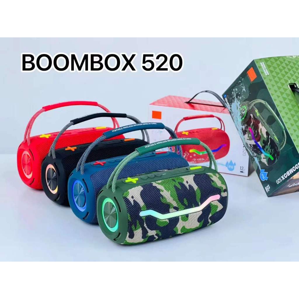 ลำโพงบลูทูธ ลำโพงบลูทูธเบสหนัก รุ่นใหม่ boombox520 คุณภาพเสียงดี เบสทรงพลัง มีมิติ ของแท้ 100% ราคา ถูกที่สุด ดีลบีเคเค แกลเลอรีภาพที่ 4
