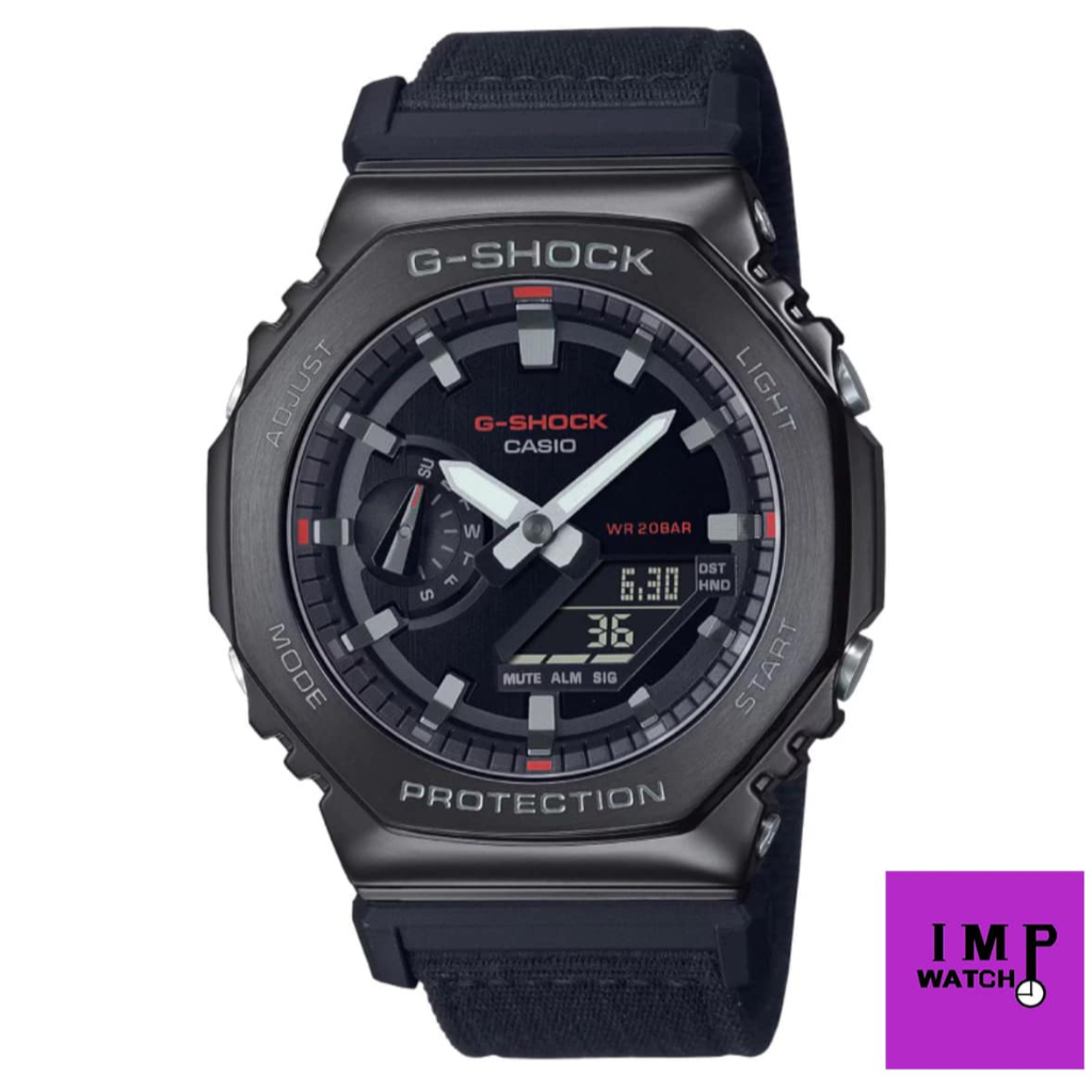 นาฬิกา CASIO G-SHOCK รุ่น GM-2100CB-1A สายผ้า ของแท้ประกันศูนย์ CMG 1 ปีใหม่ล่าสุด