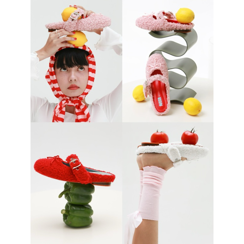 Ballads Crispy fluffy shoes (mary jane) รองเท้าแมรี่เจนlot5พร้อมส่งทุกสี
