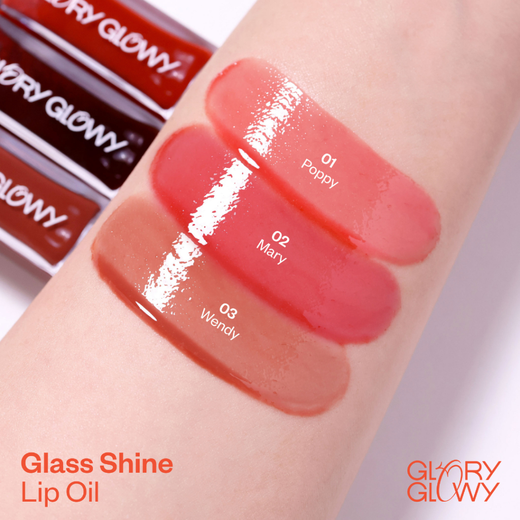 GLORYGLOWY GLASS SHINE LIP OIL 9G รุ่นแปรงหัวใหญ่
