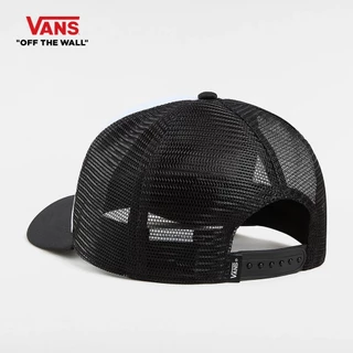 VANS CLASSIC PATCH CURVED BILL TRUCKER BLACK-WHITE หมวก