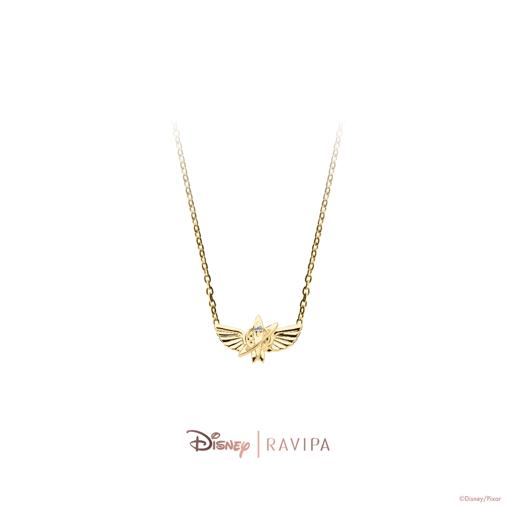 Ravipa | Gold Space Rangers Necklace (CZ Diamond)