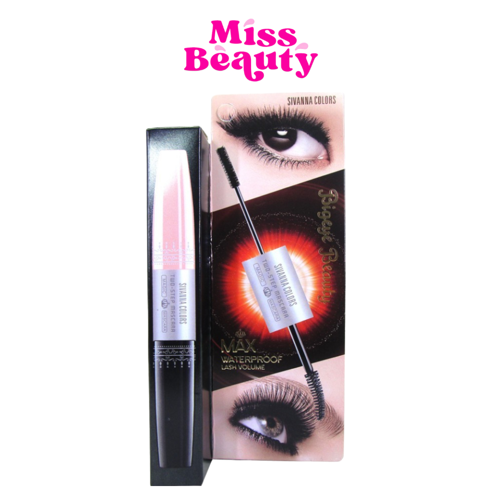 (liveลด50%) HF891 SIVANNA COLORS 2STEP MASCARA MAX WATERPROOF LASH VOLUME ซีเวนน่า คัลเลอร์ส ทู สเต็ป มาสคาร่า 4.5+4.5g