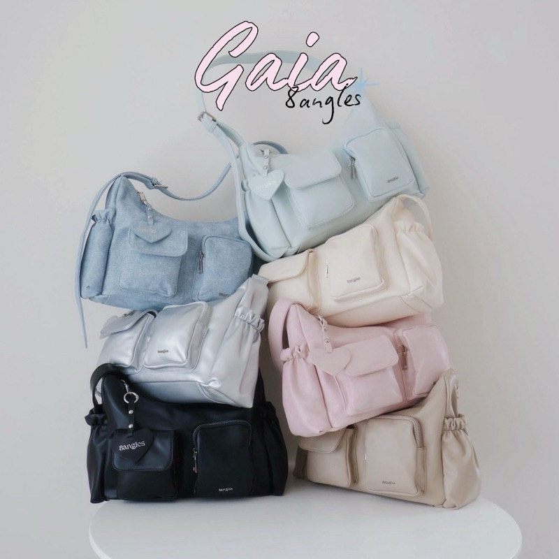 Gaia 13.5 นิ้ว กระเป๋าcargoใส่Ipadได้ทุกรุ่น+ สายปรับสั้น-ยาว by 8anglesshop D066