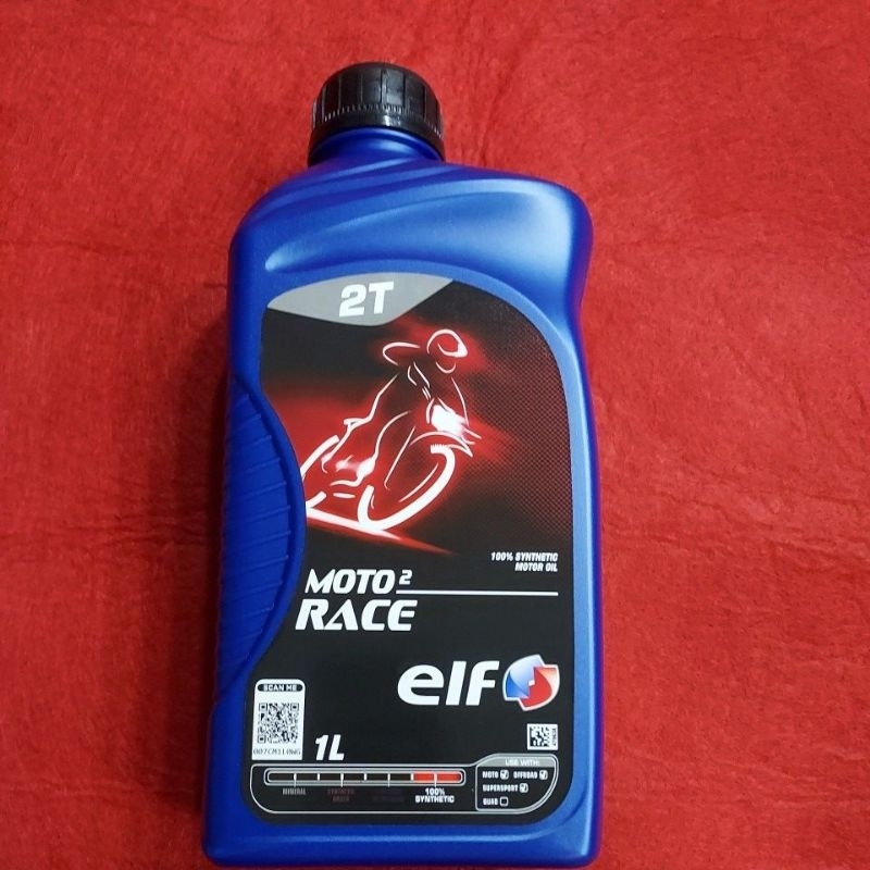 หัวเชื้อElfMOTO RACEน้ำมันหล่อลื่นสังเคราะห์ 100% สำหรับมอเตอร์ไซค์สปอร์ตแบบ 2 จังหวะ