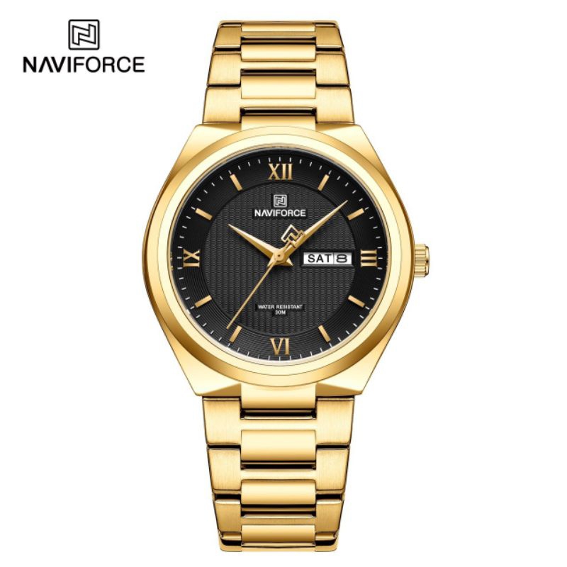 NAVIFORCE นาฬิกาข้อมือผู้ชาย รับประกัน 1 ปี ของแท้ 💯% สายสแตนเลส รุ่น 8030