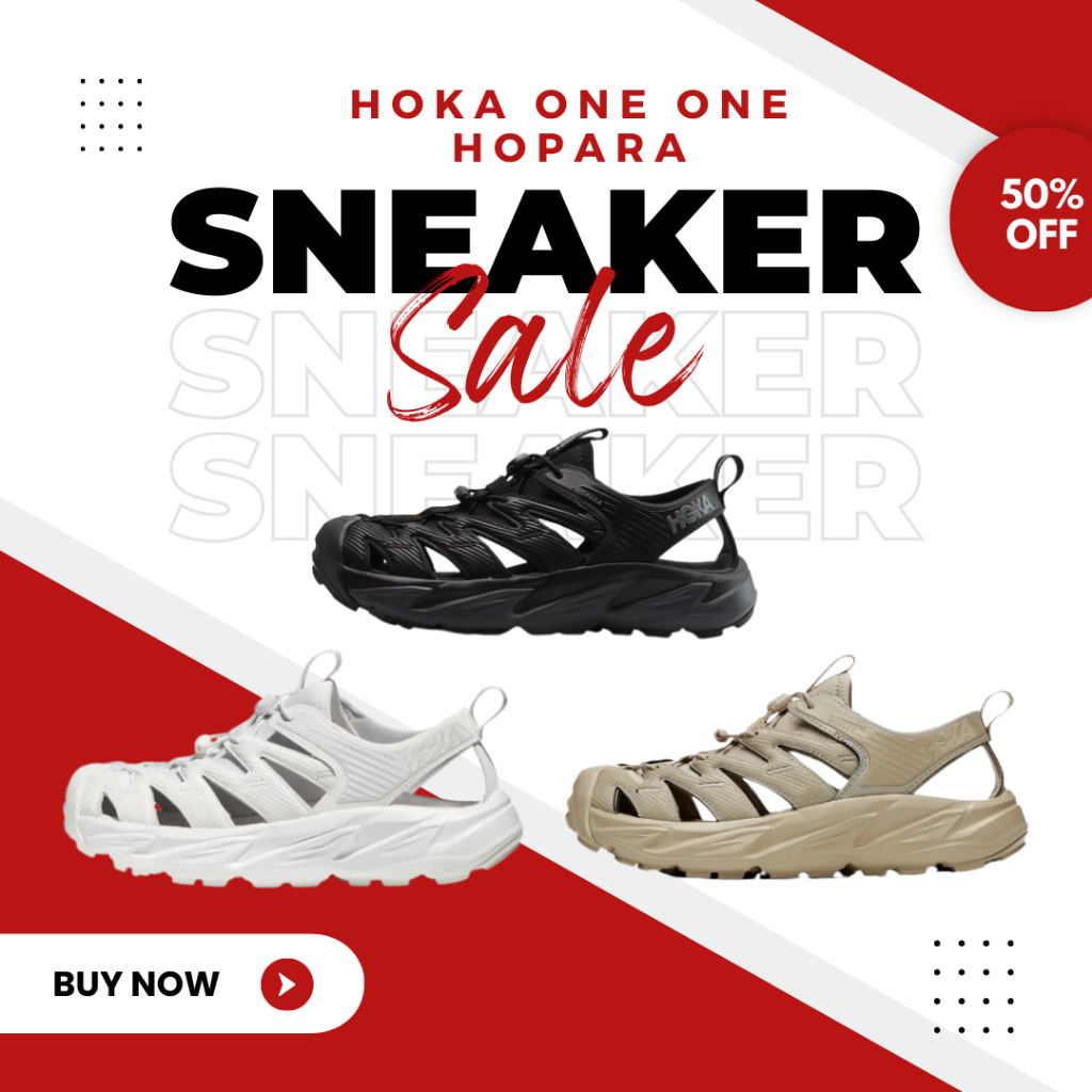 รองเท้าลำลอง HOKA ＯＮＥ ＯＮＥ HOPARA Unisex รองเท้าแตะสำหรับผู้ชายและผู้หญิง