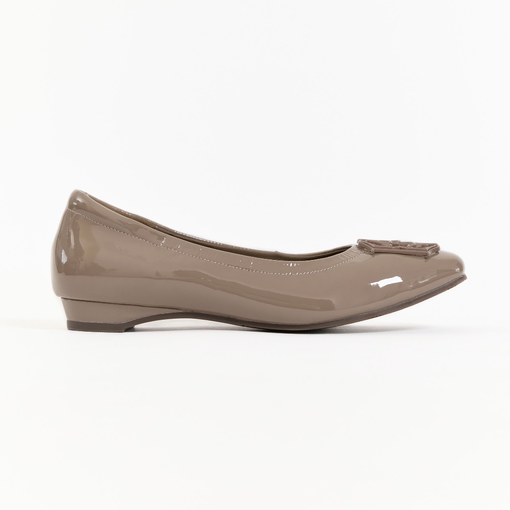 LA BELLA รุ่น ELEGANTE FLATS PATENT LEATHER - ETOUPE