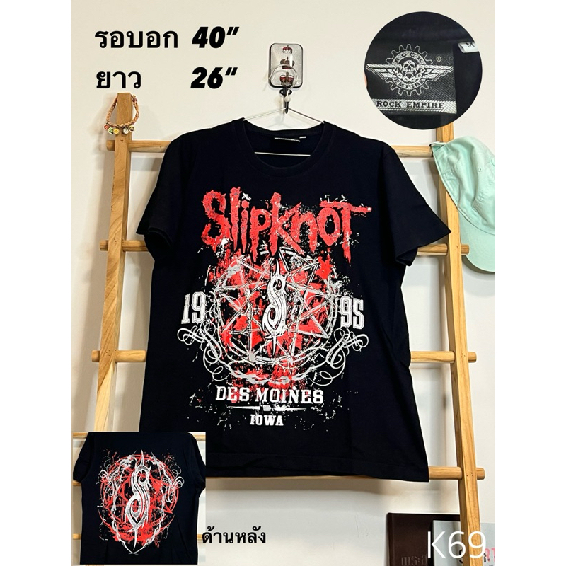 เสื้อยืดมือสอง Slipknot T-shirts ป้ายไซร้ M