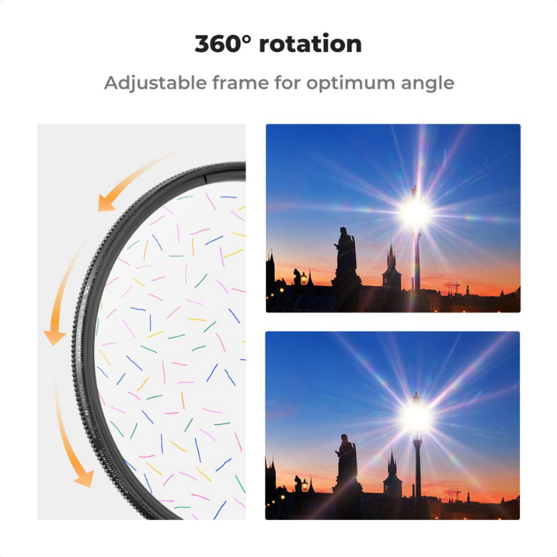 K&F Nano-B Filter Colorful Streak Starlight Dreamy Creative Special Effects