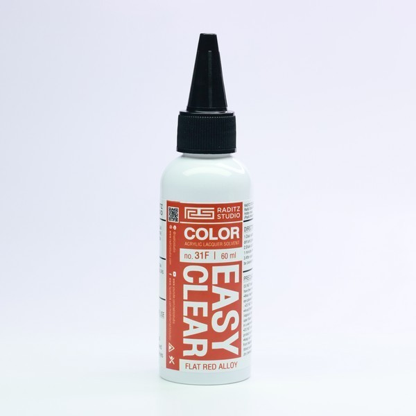 Raditz Studio RS NO31F Easy Clear Flat Red Alloy 60 ml (Easy Clear Series) 8878878600318 (สี)