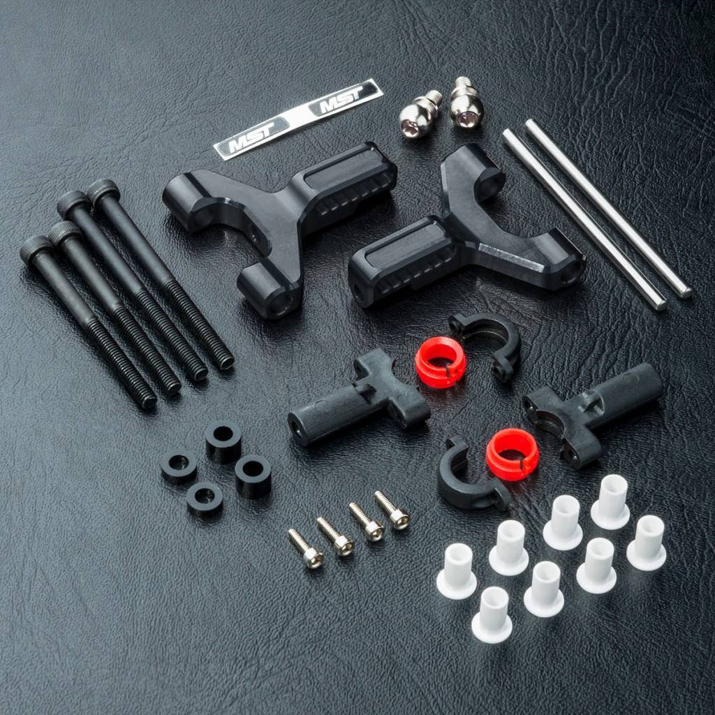 MST Aluminum Front Lower Arm Set Black for RMX-D 820117BK