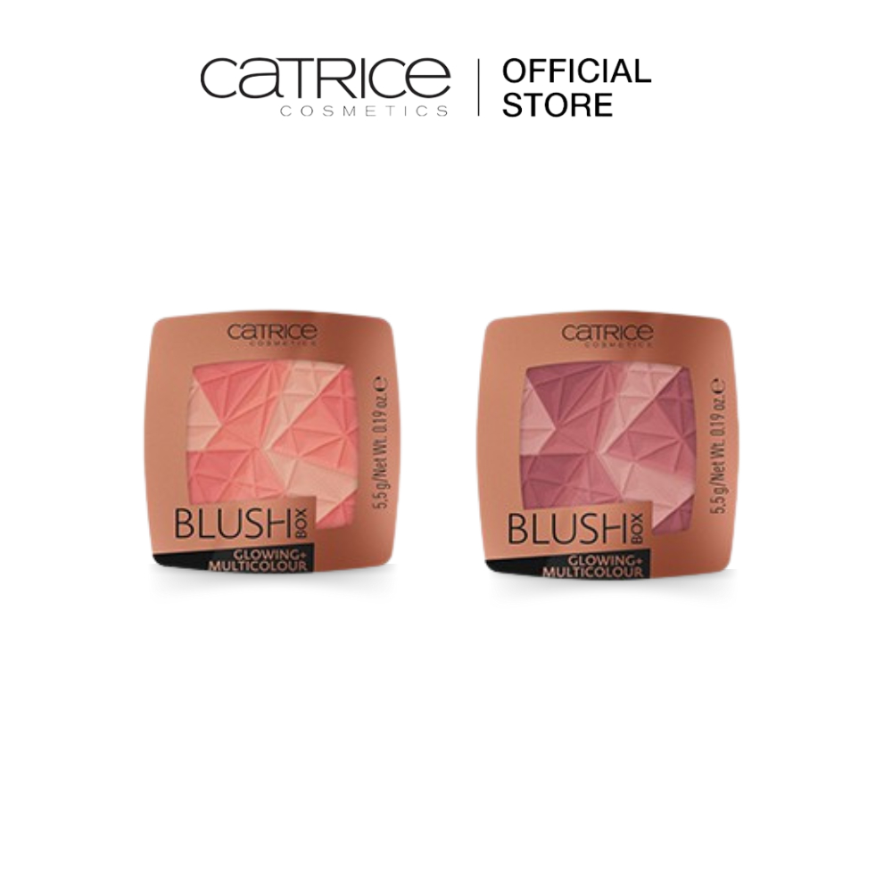 Catrice Blush Box Glowing + Multicolour คาทริซ เครื่องสำอาง บลัชออน ปัดแก้ม บลัชออนเนื้อแมท
