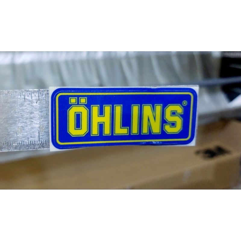 sticker OHLINS 3mน้ำเงิน7cm