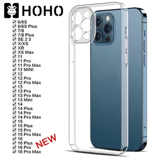 ZM🔥เคสใสขอบเหลี่ยม เคสใส ใช้สำหรับ iPhone 17 Air 16e 11 12 13 14 15 16 17 Pro Max Mini 6 7 8 Plus+ XS XR Max SE TPU Case
