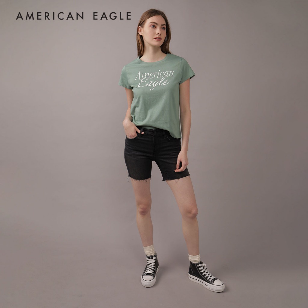 American Eagle Crew Neck Tee เสื้อยืด ผู้หญิง คอกลม (NWTS 037-9462-379)