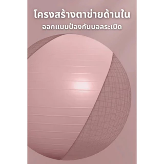 บอลออกกำลังกาย ลูกบอลฟิตเนสYoga Ball มี3ขนาด 55 /65 /75 cm ช่วยในการทรงตัว ปลอดภัยไร้สารพิษ