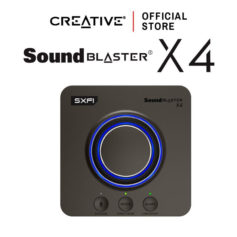 CREATIVE Sound Blaster X4 External USB Sound Card รองรับ 7.1/5.1 ควบคุมผ่าน App บนมือถือ #เสียงดีสุด