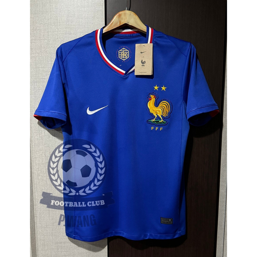 เสื้อฟุตบอล - [เกรด แฟนบอล ] ทีมชาติ ฝรั่งเศษ เหย้า Home ปี 2023-2024 ( สามารถเฟล็กชื่อนักเตะได้ ) พร้อมชื่อและเบอร์