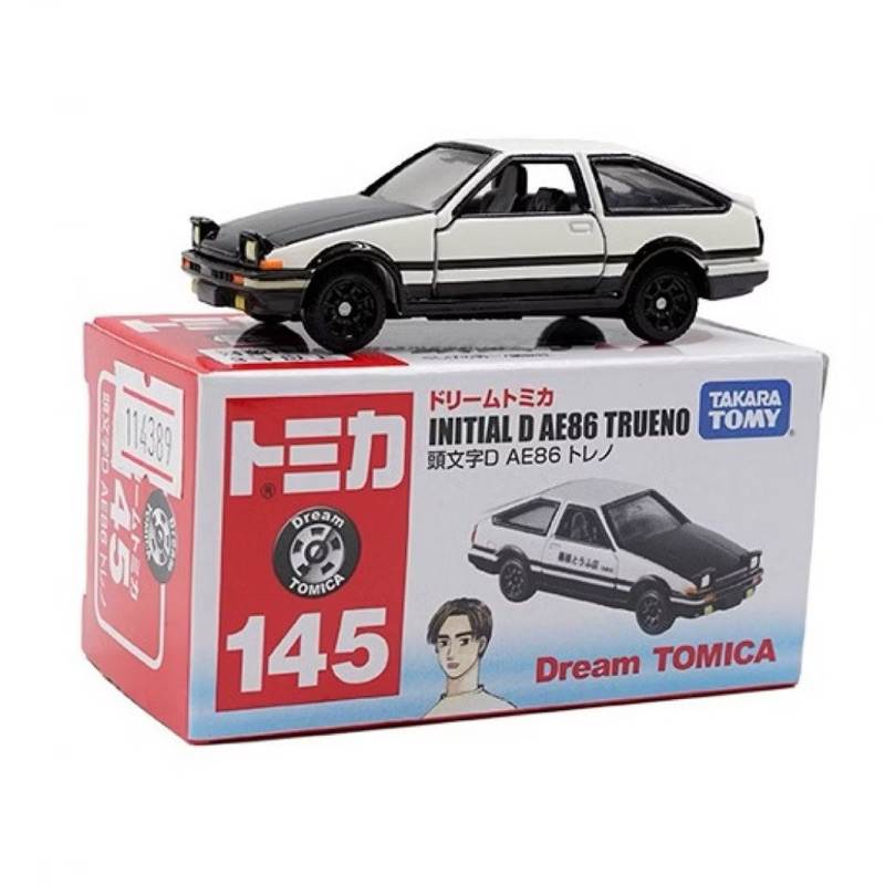 ▫️Initial D Toyota AE86 Trueno #145 Tomica dream Takara Tomy Scale 1:64 ยี่ห้อ Tomica