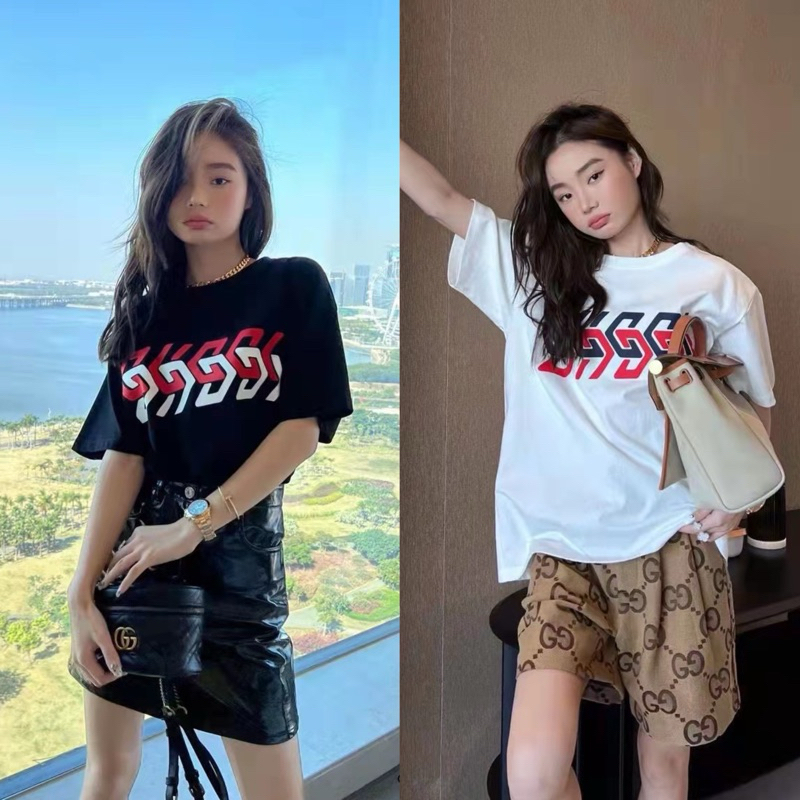 🌟STF_SHOP🌟เสื้อยืด แขนสั้น คอกลม ผ้าคอตตอน100% ลายแฟชั่น ผ้านุ่ม ใส่สบาย มีS-XL