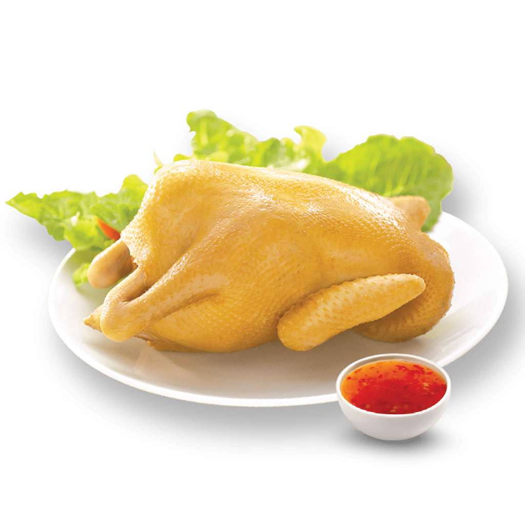 [1ตัว] ไก่ต้มน้ำปลา พร้อมน้ำจิ้ม ขนาด 840 กรัม แซ่บบ