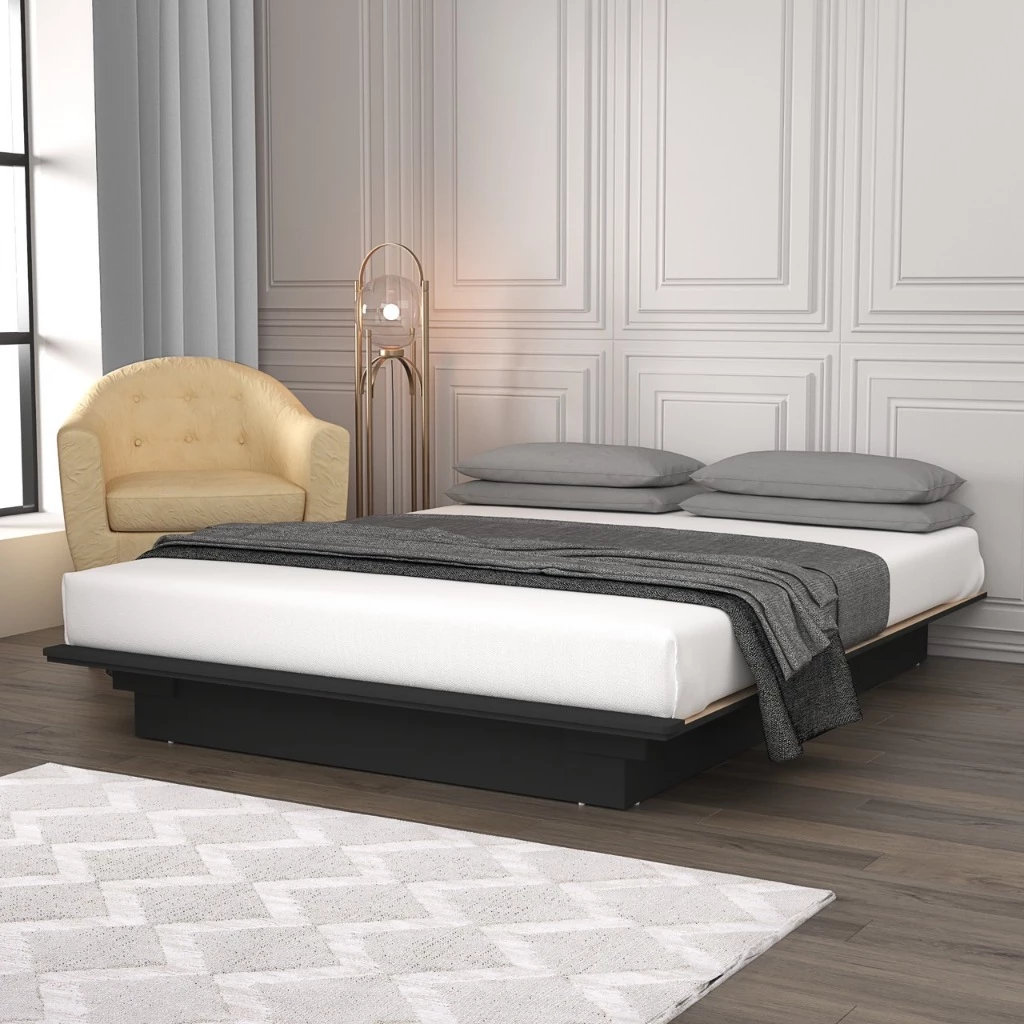 Tomato Home เตียง6ฟุต Sierra Zen bed | รับนนได้ 300โล ราคาไม่แรง คุณภาพดี เตียงไม้ 6 ฟุต