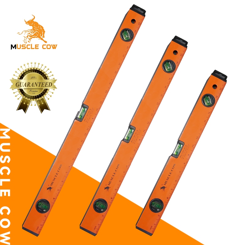 MUSCLE COW ระดับน้ำ มีแม่เหล็ก 18 นิ้ว 24 นิวและ 36 นิ้ว มี 3 พรายน้ำ เครื่องวัดระดับน้ำ ที่วัดระดับน้ำ ฉากวัดระดับน้ำ