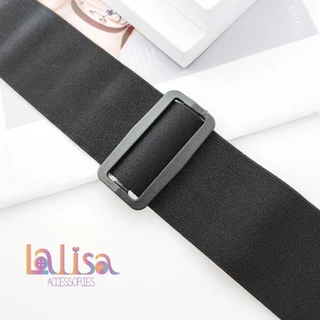 ที่ปรับสายเป้ ตัวเลื่อนสายกระเป๋า ตัวปรับสายกระเป๋า พลาสติกสีดำ Plastic Buckle (D-3-A,XCXB-076)