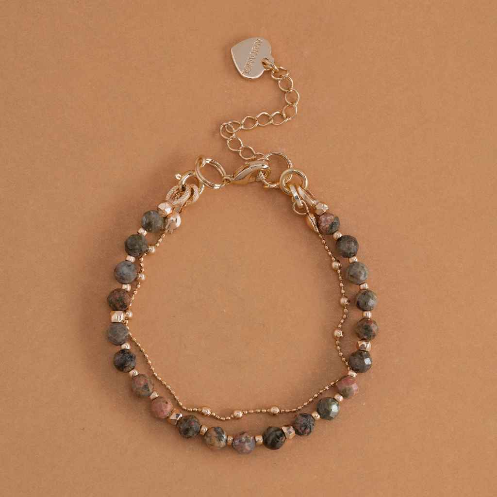 UNAKITE-LUCKY CHARM BRACELET สร้อยข้อมือหินมงคล ยูนาไคท์