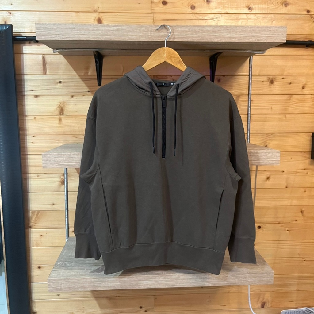 Uniqlo x Jil Sander Dry Sweat Half Zip Pullover Hoodie