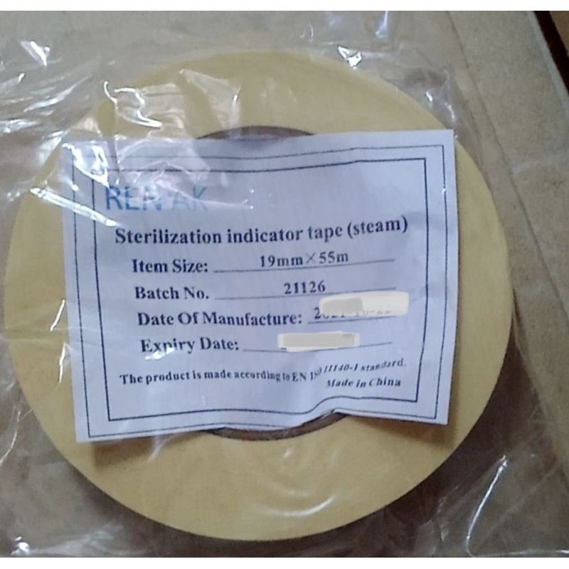 ออโต้เคลปเทป Renpak เทปสเตอร์ไรด์ ขนาด 12×55 mm.