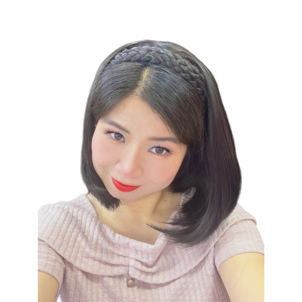 วิกครึ่งหัว ฮาฟวิกคาดเปียครึ่งศรีษะทรงบ๊อบ รหัสJ3366 จะเป็นลักษณะโครงคาดเปียด้านหลังเป็นไหม