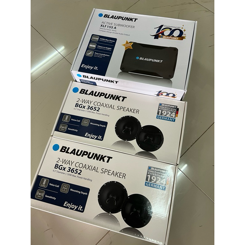 ชุดละ 6459บาท Subbox  XLF155A 1ตัว 6.5“ 2ทาง BGX3652 2คู่ ชุดอัพเกรดเบสกลางแหลมติดรถยนต์