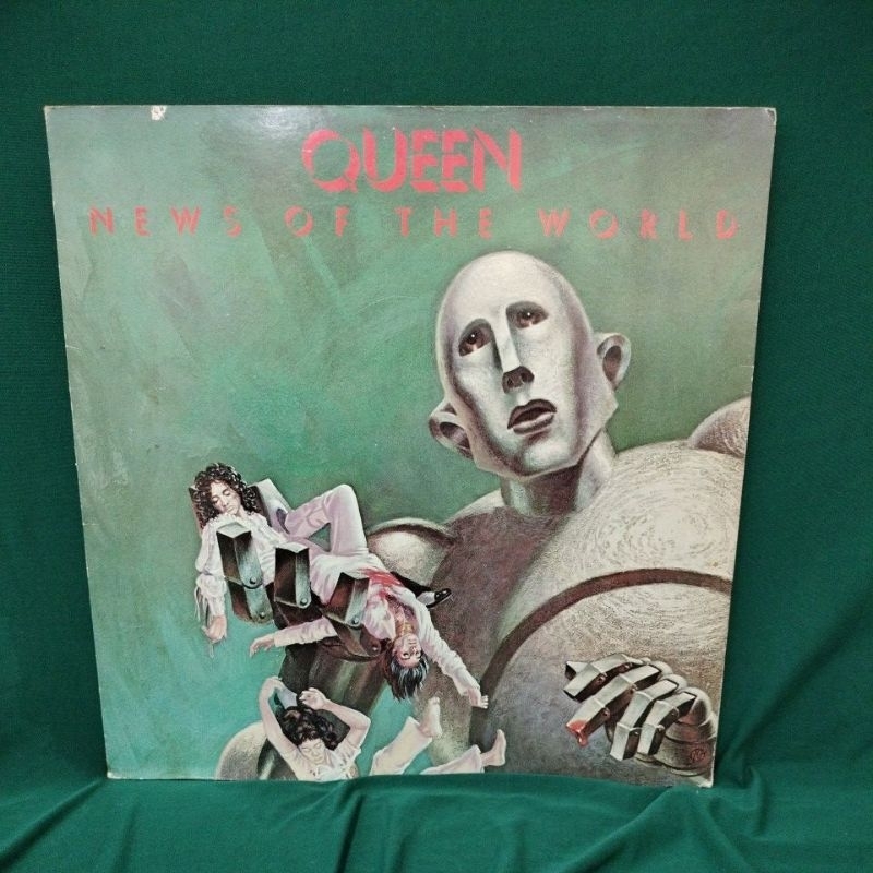 1LP vinyl แผ่นเสียง queen - news of the world (ปก vg++) (แผ่น vg++)