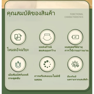 ไฟแม่เหล็ก ไฟอ่านหนังสือ ไฟฉุกเฉินไฟกลางคืน โคมไฟLED ไร้สาย โคมไฟตั้งโต๊ะแบบพกพา ใช้งานสะดวก