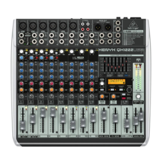 มิกเซอร์ Behringer XENYX QX1222USB 16 ช่อง โปรเซสเซอร์  Klark Teknik Multi-FX, Wireless Option, USB/