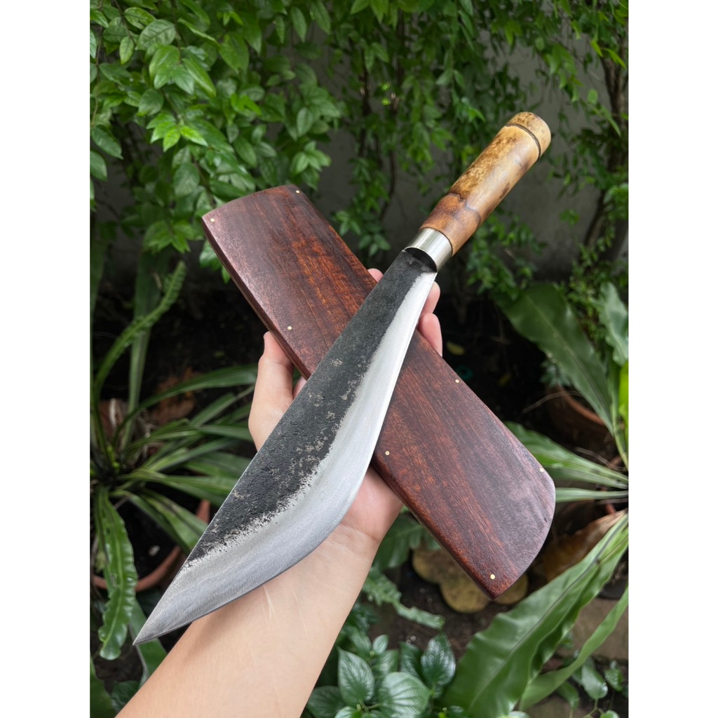 เหน็บม้ง มีดเหน็บม้ง E-nep มาเชเต้ Machete อีเหน็บ Camp knife มีดแคมป์ มีดเดินป่า ใบ 9.7” คอสแตนเลส 